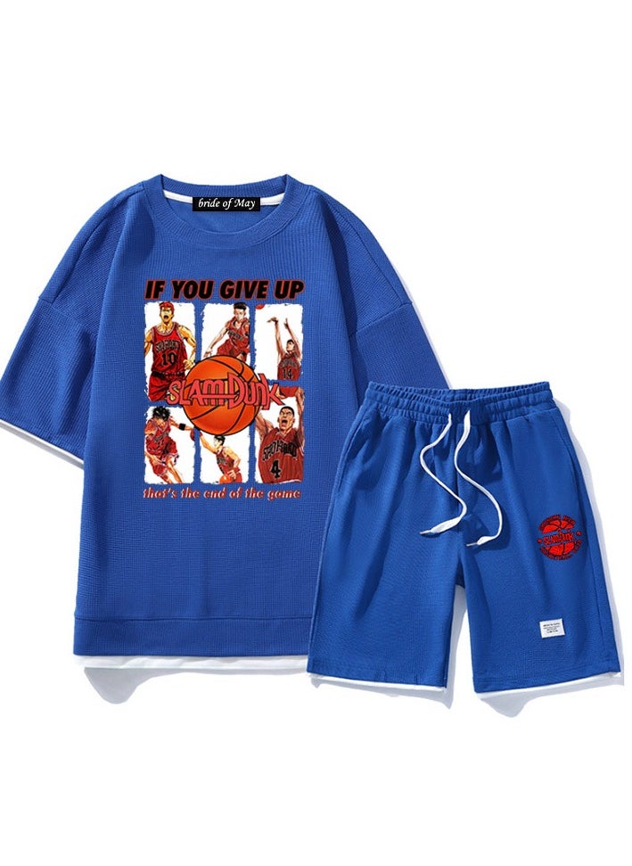 KUYING New Slam Dunk Master Casual Loose Straight Tube Two Piece Set  - Image 1