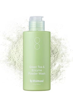 By Wishtrend BY WISHTREND Green Tea & Enzyme Powder Face Wash, All-in-one, Hydrating daily facial cleanser and Gentle exfoliator for pores and blackheads 3.88 Ounce  - Image 1