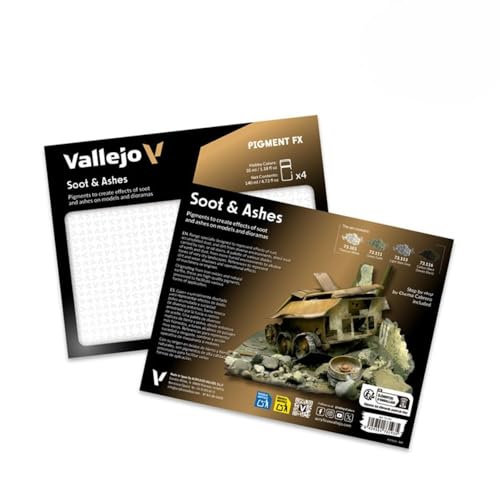 Vallejo - Pigment FX Soot & Ashes Effect | Wide Range of Effects Caused by the Climate and Geographic Conditions | Contains 4 Bottles x 35 ml (1.18 fl.oz.) - Image 2
