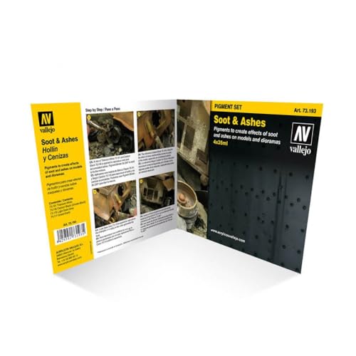 Vallejo - Pigment FX Soot & Ashes Effect | Wide Range of Effects Caused by the Climate and Geographic Conditions | Contains 4 Bottles x 35 ml (1.18 fl.oz.) - Image 5