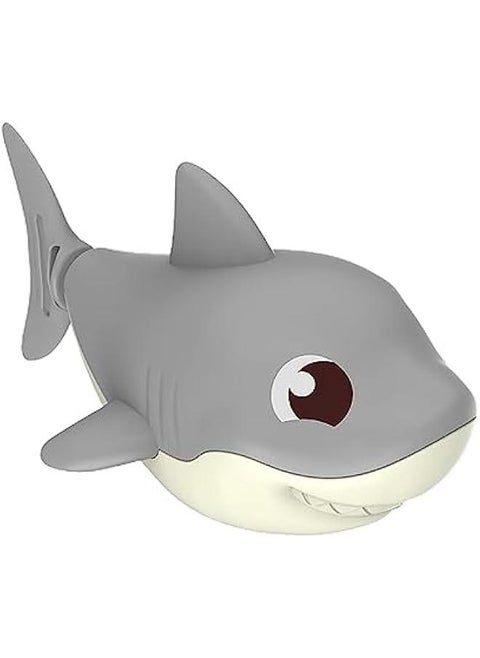 Shark Bath Toy, Wind-up Swimming Shark Tub Toy Windup Shark Water Toy Shark Bathtub Toy Shark Floating Toy Shark Pool Toy Shark Toy for Kids (Grey)