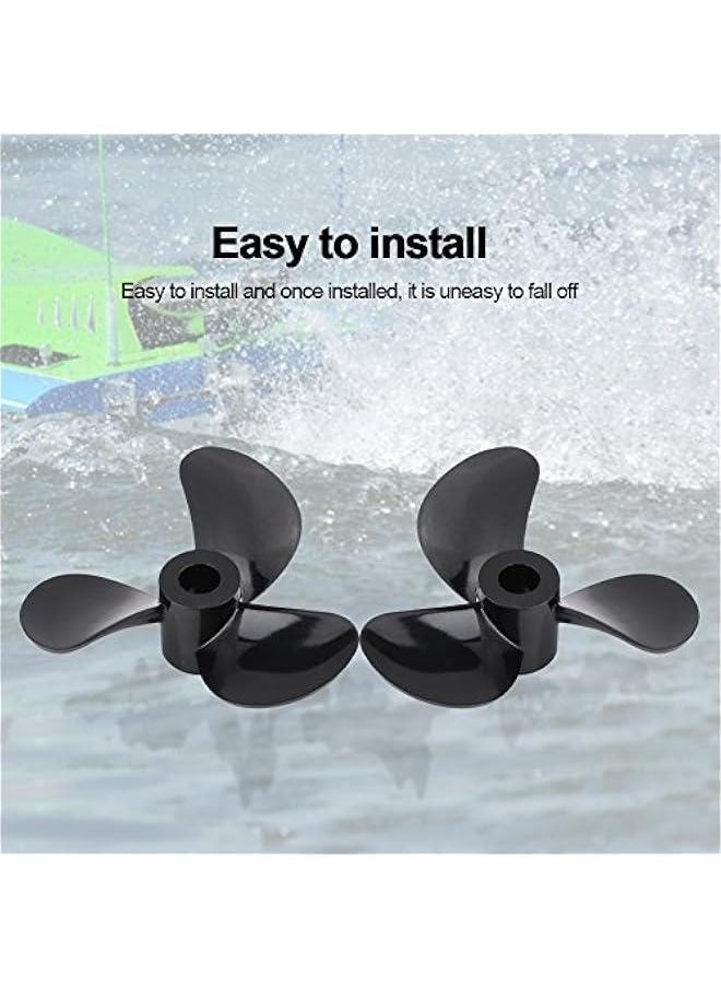 RC Boat Propellers , 3 Blades RC Boat Ship Outboard Propellers , 1 Pair Remote Control Ship Parts , High Strength Plastic for RC Model Boat Accessory Parts  - Image 3