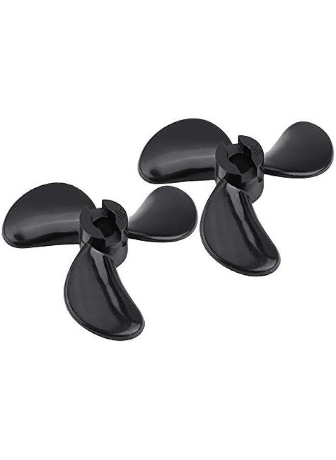 RC Boat Propellers , 3 Blades RC Boat Ship Outboard Propellers , 1 Pair Remote Control Ship Parts , High Strength Plastic for RC Model Boat Accessory Parts  - Image 1