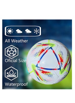 ALLKING Soccer Football Ball - Pro Football Quality - Size 5 - High Performance Precision and Control - Durable for Matches and Training  - Image 2
