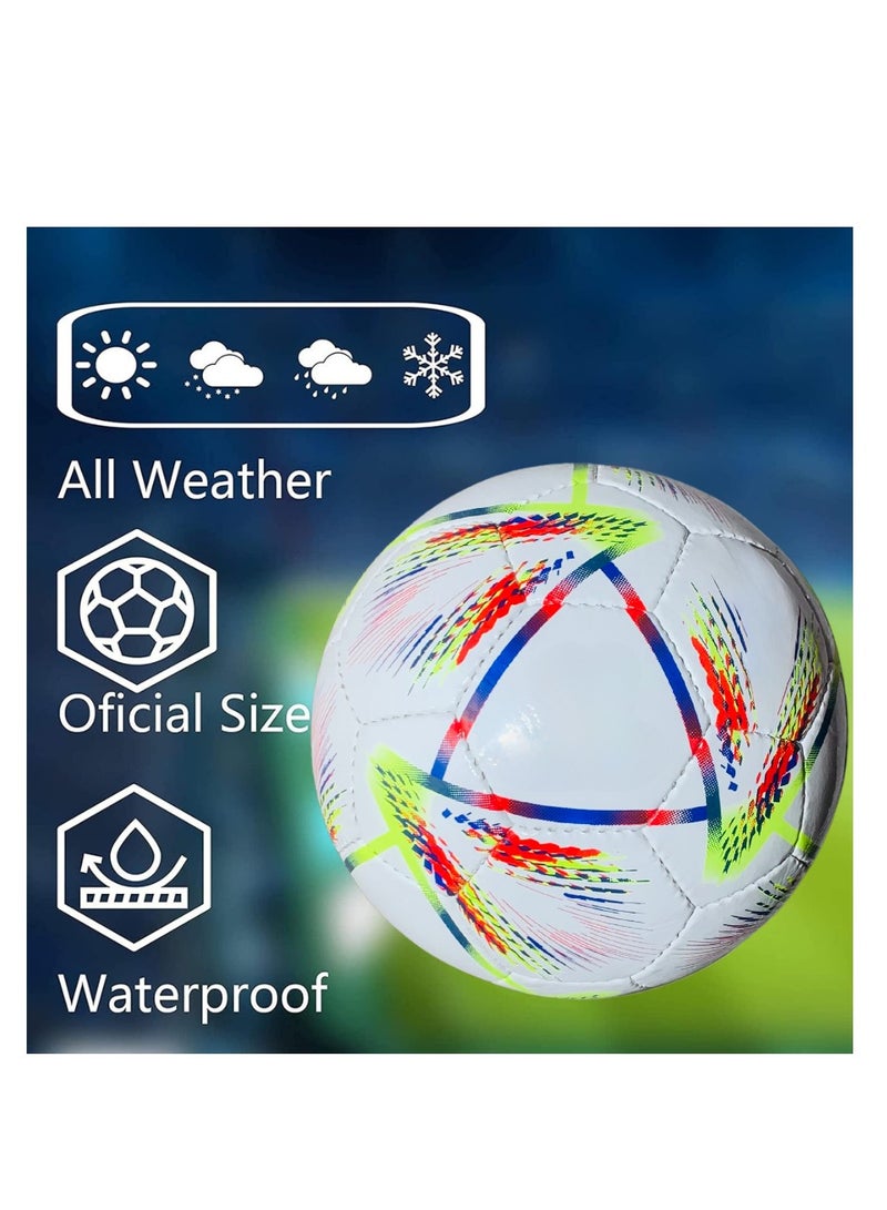 ALLKING Soccer Football Ball - Pro Football Quality - Size 5 - High Performance Precision and Control - Durable for Matches and Training - Image 2