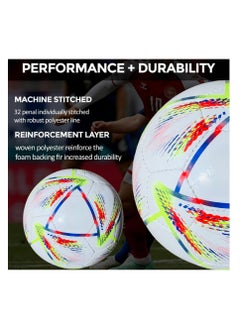 ALLKING Soccer Football Ball - Pro Football Quality - Size 5 - High Performance Precision and Control - Durable for Matches and Training  - Image 3
