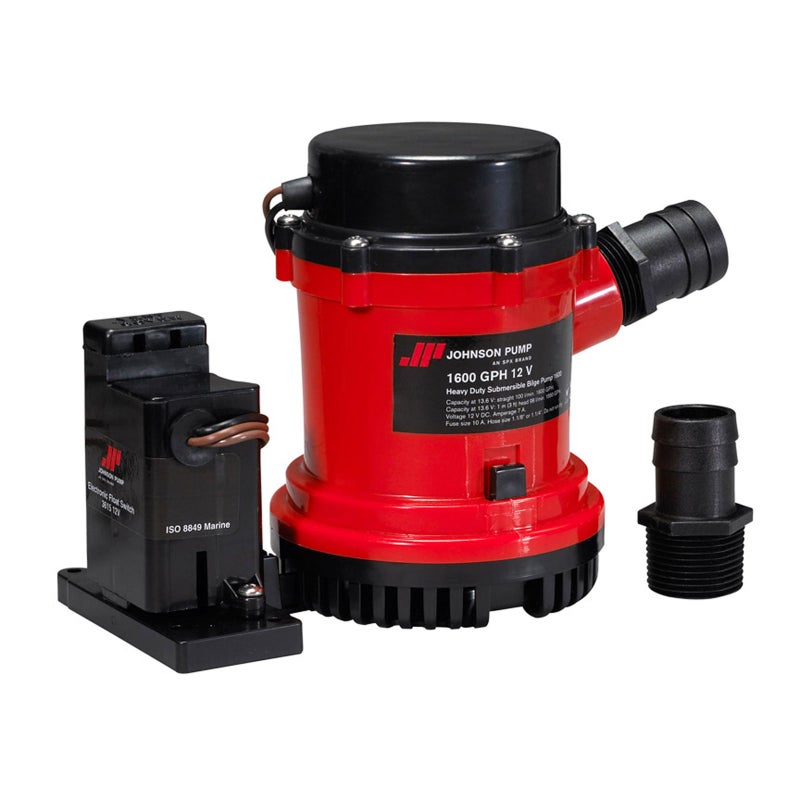 Johnson Pumps 01604-00 1600 GPH Heavy Duty Automatic Bilge Pump with Electromagnetic Switch, 12V - Image 3