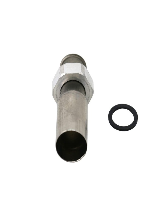 Leyso 1-1/4" Stainless Steel Sink Drain Tailpiece with Nut and Washer for 1” NPS Bar Sink Drain (1-1/4" Tailpiece) - Image 4