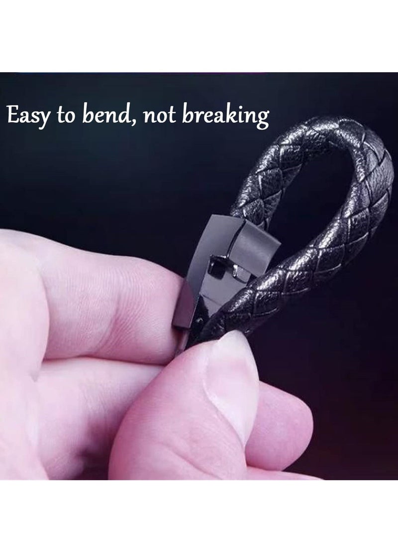 Y&D USB Type C Charging Cable Bracelet, Phone Charger 2.4A, Wristband Design Leather Portable Travel for Android, Braided Cord - Image 5