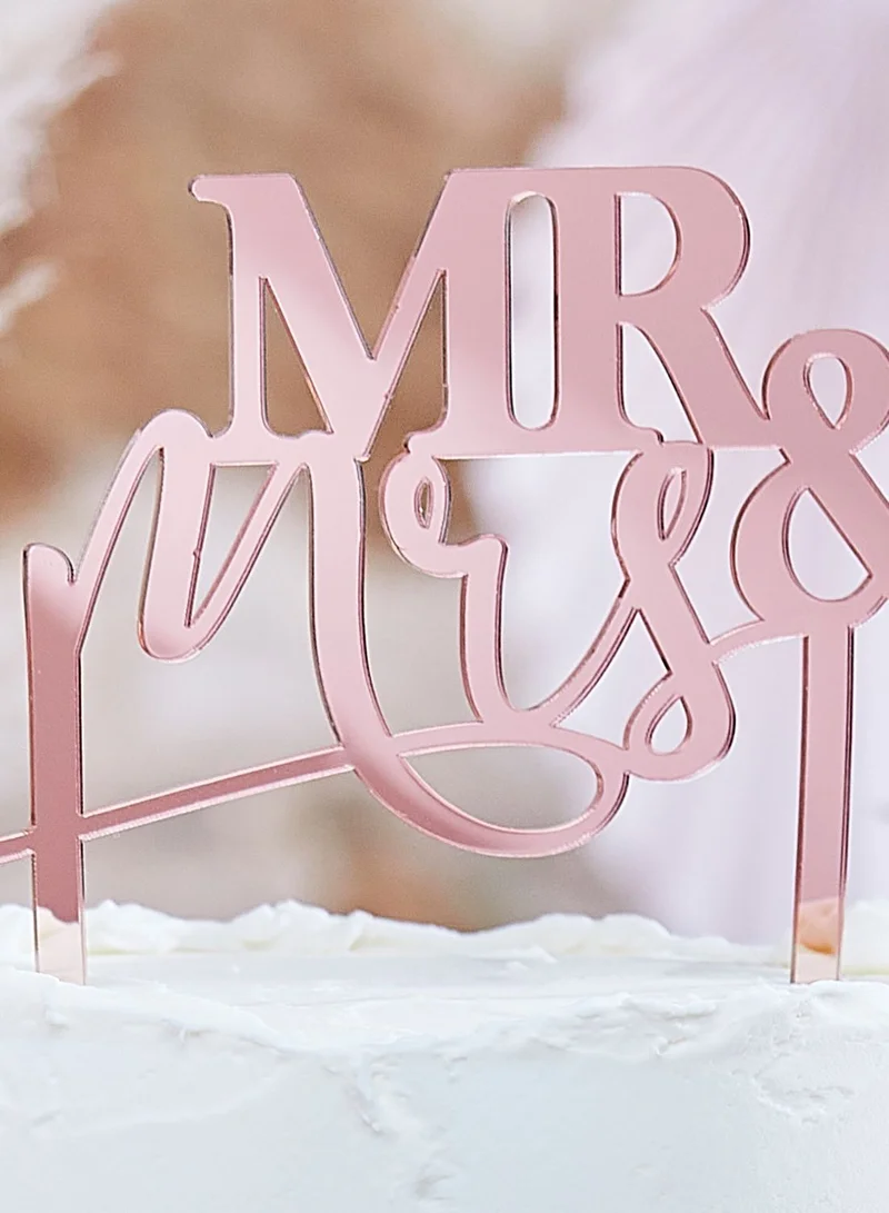 Ginger Ray Mr And Mrs Cake Topper