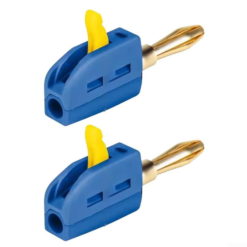 4mm Quick Connect Banana Connectors Brass Core Stainless Steel Heat Resistant Plastic Housing - Image 4