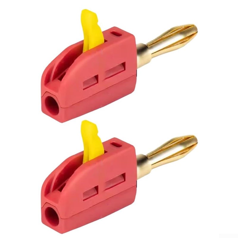 4mm Quick Connect Banana Connectors Brass Core Stainless Steel Heat Resistant Plastic Housing - Image 3