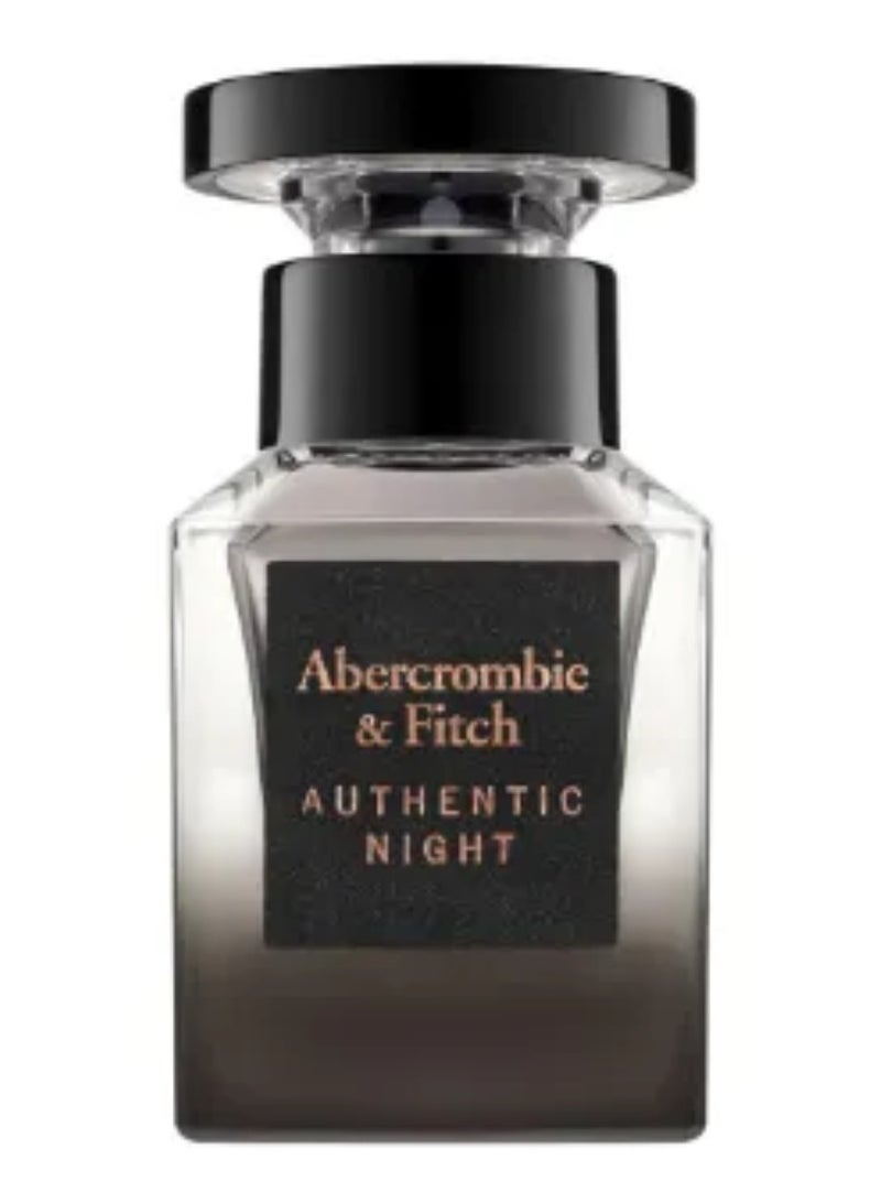 Abercrombie & Fitch Authentic Night Eau de Toilette for Men 30ml - Image 1