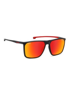 Carrera Men's Uv Protection Rectangular Shape  Sunglasses Carduc 034/S Red 46 - Lens Size: 46.1 Mm - Black Red  - Image 2