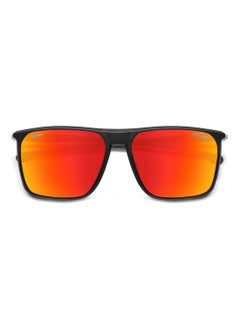 Carrera Men's Uv Protection Rectangular Shape  Sunglasses Carduc 034/S Red 46 - Lens Size: 46.1 Mm - Black Red  - Image 4