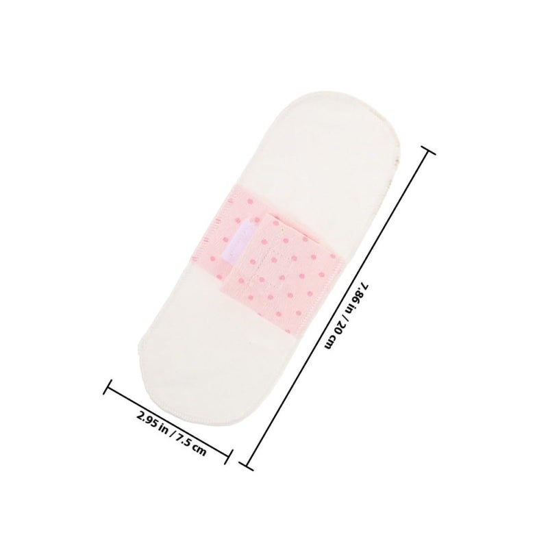 Reusable Cotton Cloth Pads 4 Pcs Washable Breathable Period Liners - Image 3