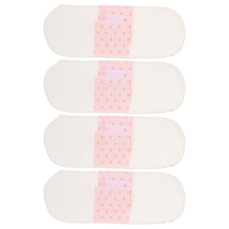 Reusable Cotton Cloth Pads 4 Pcs Washable Breathable Period Liners - Image 2