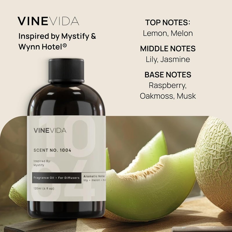 VINEVIDA (4oz) Hotel Fragrance Diffuser Oil - Hotel Scents Diffusers for Home - Cold Air Diffuser Oil - Hotel Scent Essential Oil - Scent No.1004 Inspired by Wynn Hotel - Image 2