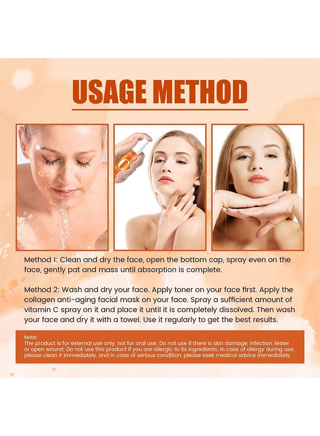 EELHOE Vitamin C Brightening Spray Hydrates The Skin  Lightens Acne Spots  Rejuvenates The Skin And Whitens The Skin - Image 5