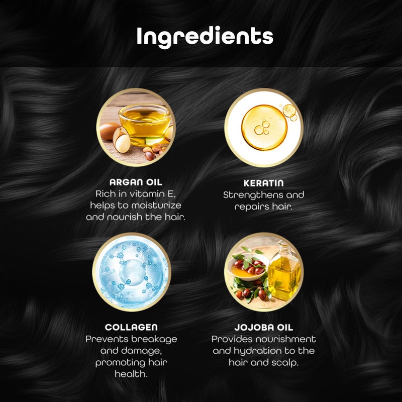 Herbishh Keratin Shampoo and Conditioner Set - Hydrating Shampoo & Nourishing Conditioner for Dry Damaged Hair - Sulfate Free - Plant Based - Set of 2 - Image 4