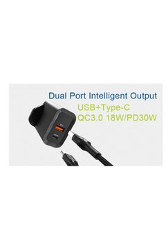 Phone Planet 30W Home Charger Black PD 3.0 Quick Charger Type C Wall Charger  - Image 2