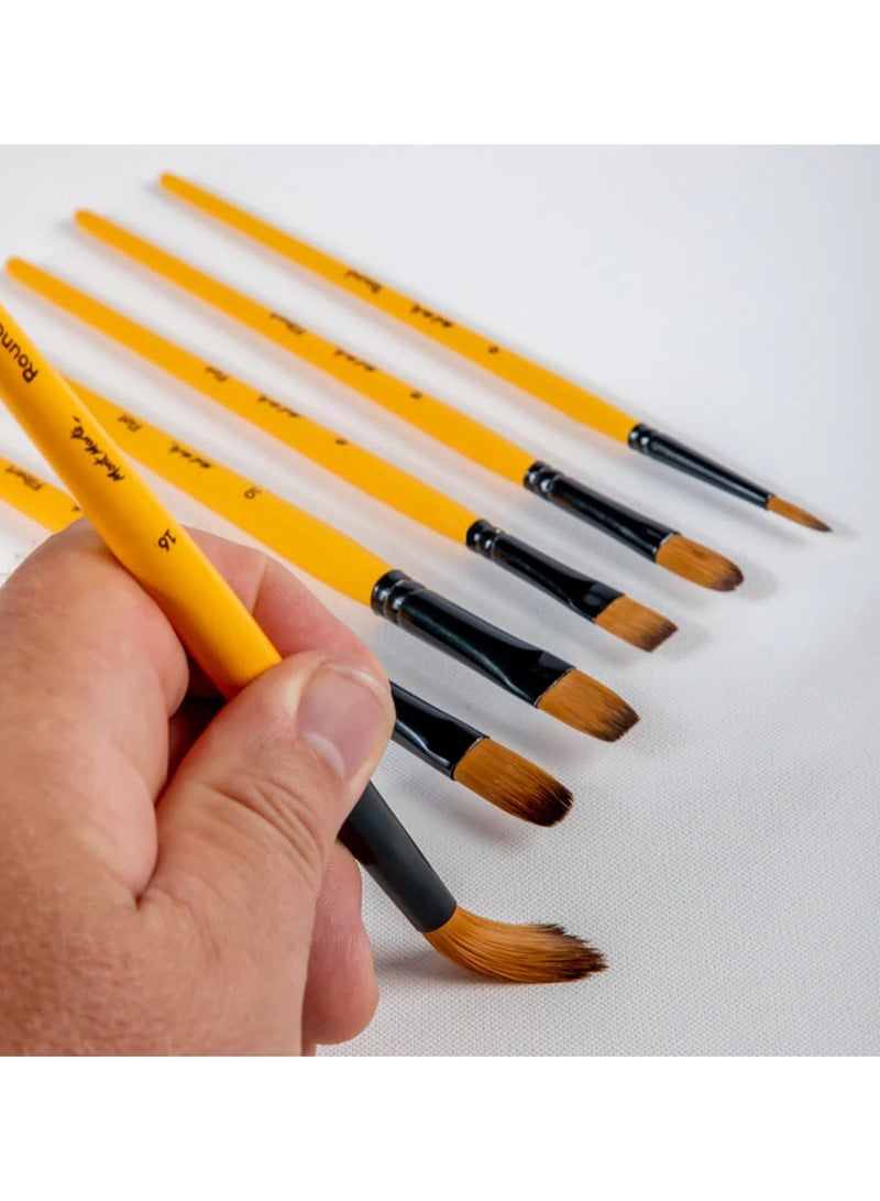 Mont Marte 6-Piece Signature Acrylic Brush Set - Image 3