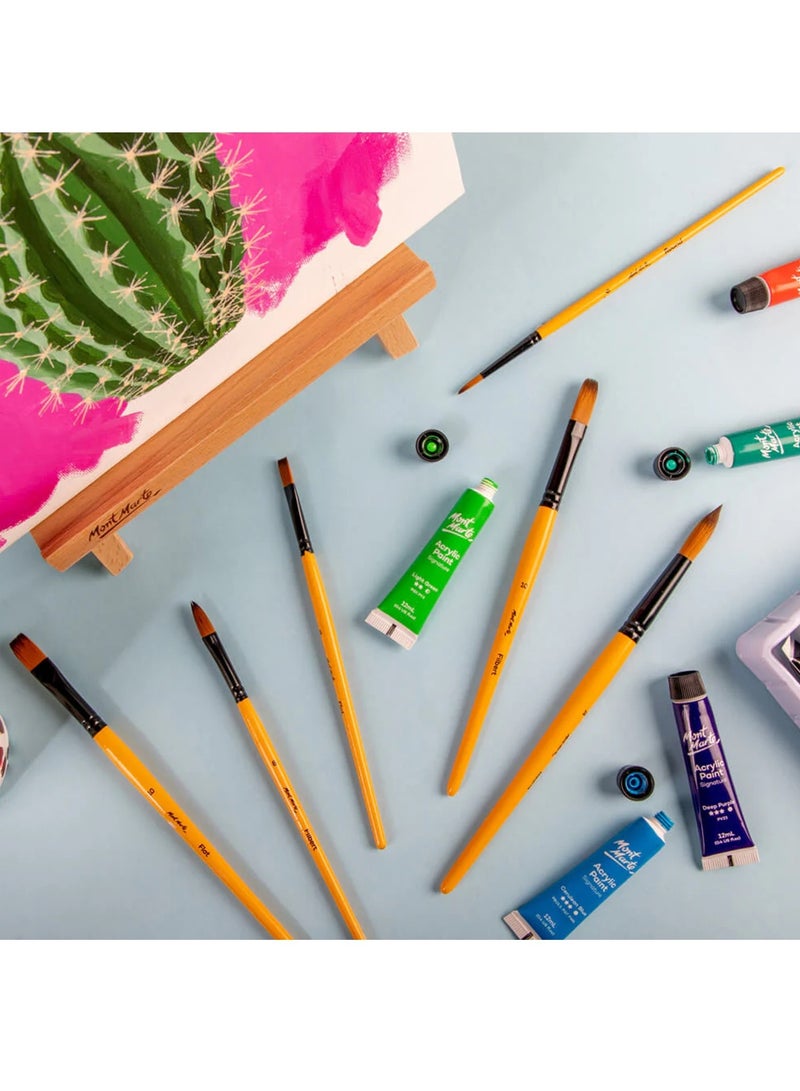 Mont Marte 6-Piece Signature Acrylic Brush Set - Image 5