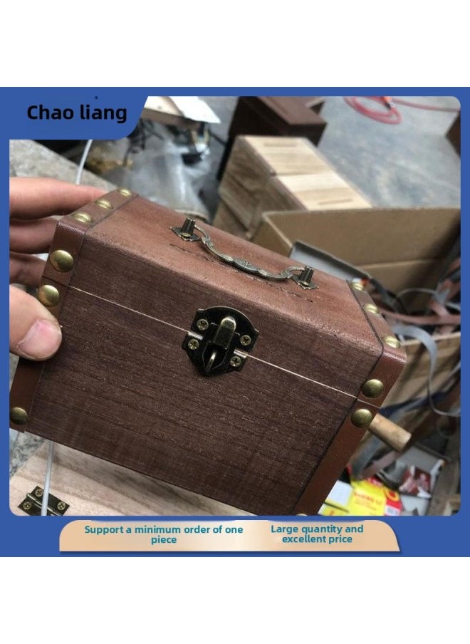 Generic - Wooden Children's Piggy Bank Can Be Saved And Can Be Saved. Boys With Lock Cashbox Can Only Enter And Leave The Piggy Bank Password Small Box-Colour:✚Modern Key Lock-Size:✚Engraved On Both Sides Of The Number (default Version Of The Money-saving Pattern) - Image 1