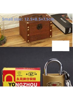 Wooden Children's Piggy Bank Can Be Saved And Can Be Saved. Boys With Lock Cashbox Can Only Enter And Leave The Piggy Bank Password Small Box-Colour:✚Modern Key Lock-Size:✚Engraved On Both Sides Of The Number (default Version Of The Money-saving Pattern)