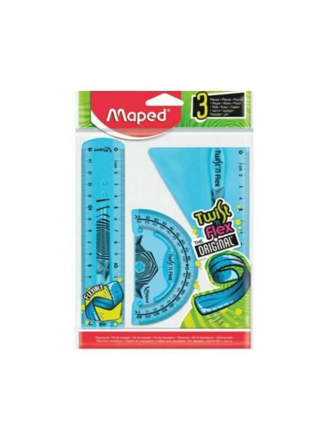 Maped Drafting Set Mini Twist'N Flex 3P Bag Assorted