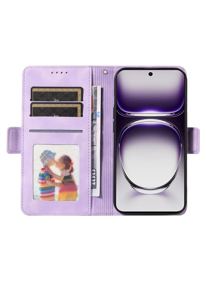 إيروريكس جراب هاتف OPPO Reno12 5G Global من الجلد المنقوش على شكل معين مرصع بالنجوم - Image 4