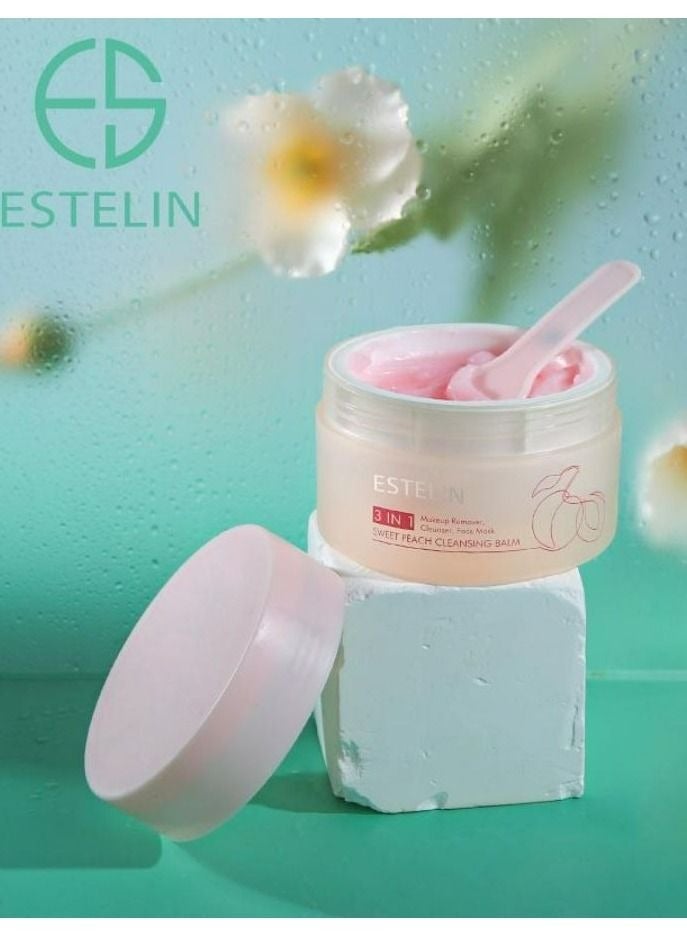 ESTELIN بلسم التنظيف 3 في 1 بخلاصة الخوخ الحلو 100 جرام - Image 2