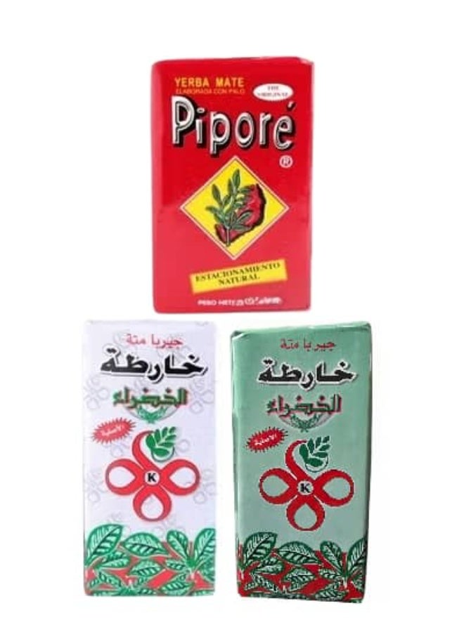 بيبور متة يبرا الاصلي 250 جرام 3 قطع متنوع