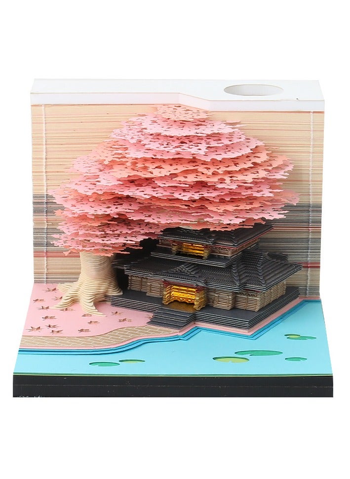 Generic Desktop Ornament Paper Carving, 3D Sticky Note Paper 