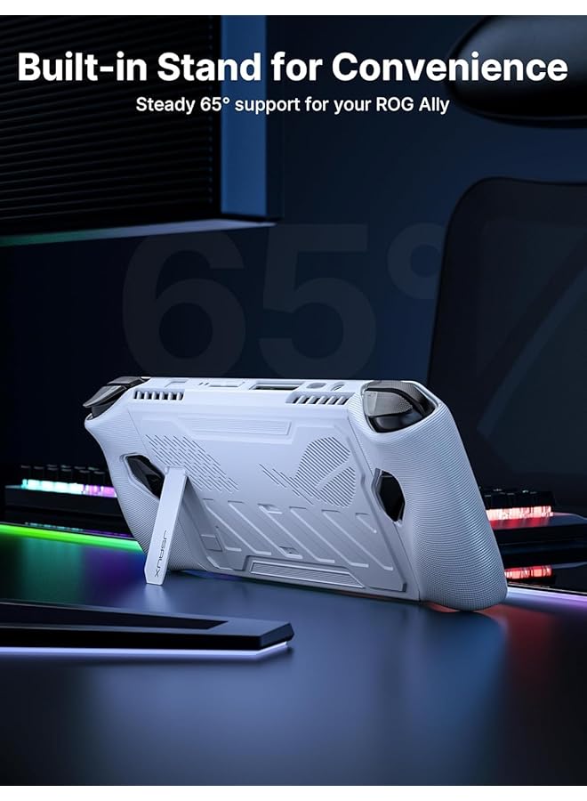 jsaux Modcase For Rog Ally Pc0109 For Rog Ally Case With Detachable Front Shell Compatible With Valve Rog Ally Accessories Include Protective Case Face Cover Metal Bracket And Strap - Image 2