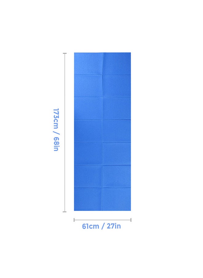 Generic Folding Yoga Mat 68 x 27 Inch 4mm Super Thin PVC Yoga Mat for Beach Park Travel Picnic Pilates  - Image 4