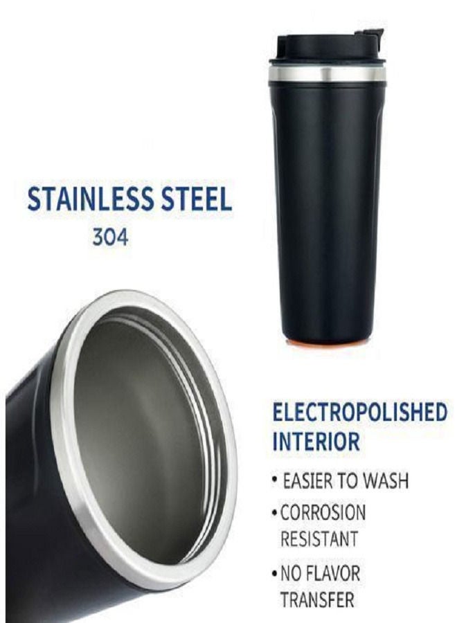 Suction cup stainless Steel Non- Falling proven safer for everyone 520ml Black