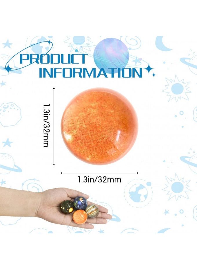 Panxxsen 24 Pieces Bouncy Balls,Planets Bounce Balls,High Bouncing Solar System Rubber Balls for Kids,Party Favors and Goodie Bag Fillers for Prizes,Birthdays Gift,32mm - Image 5
