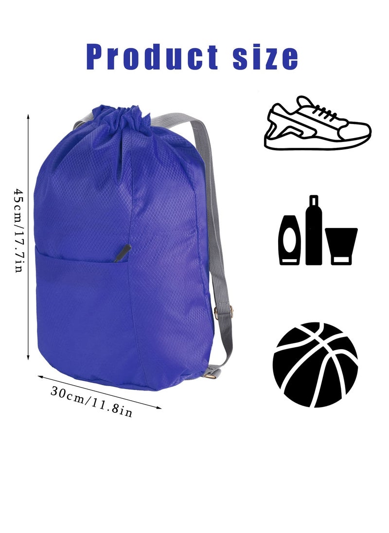 SYOSI - Drawstring Fitness Bag, 1 Pcs Drawstring Gym Bag, Waterproof Sports Bag Drawstring Backpack, Waterproof Sport Gym Sack Sport Bag, Swim Drawstring PE Bags for Sports, Swimming Climbing - Image 1