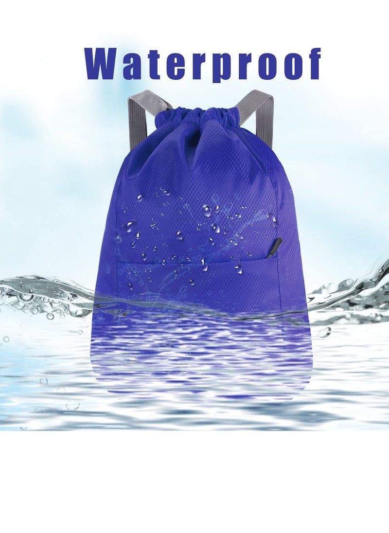 SYOSI - Drawstring Fitness Bag, 1 Pcs Drawstring Gym Bag, Waterproof Sports Bag Drawstring Backpack, Waterproof Sport Gym Sack Sport Bag, Swim Drawstring PE Bags for Sports, Swimming Climbing - Image 1