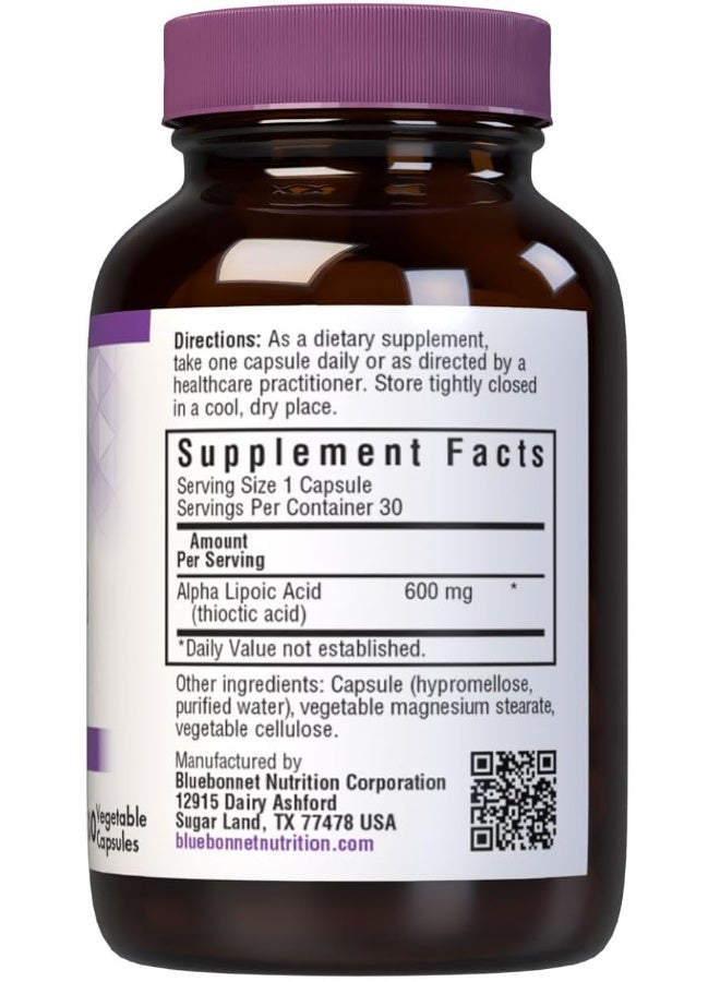Blue Bonnet Bb Alpha Lipoic Acid 600Mg Vcaps 30S # 8 - Image 2