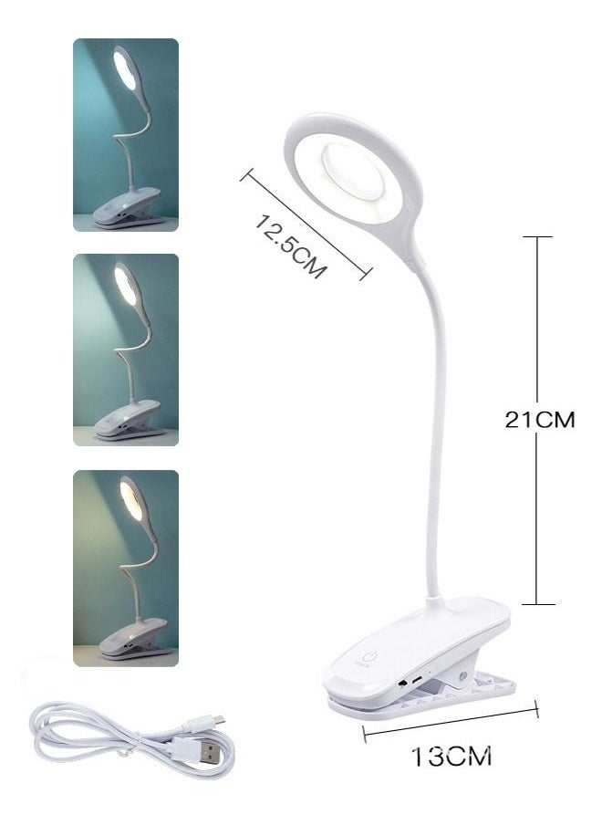Goeco LED Multifunctional Table Lamps White 21x13cm  - Image 2