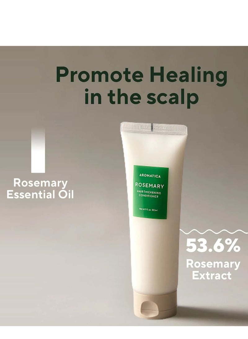 AROMATICA Rosemary Scalp Scaling Shampoo & Hair Thickening Conditioner Set 180ml each. - Image 3
