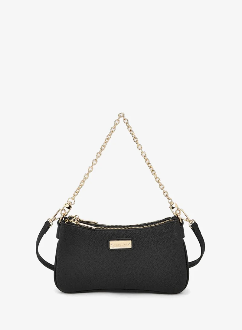 سيليست Textured Crossbody Bag With Zip Closure