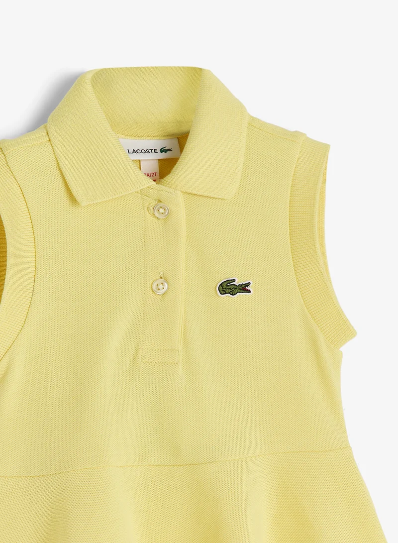 LACOSTE  Kids Logo Sleeveless Mini Fit And Flare Dress for Women | Best Price UAE