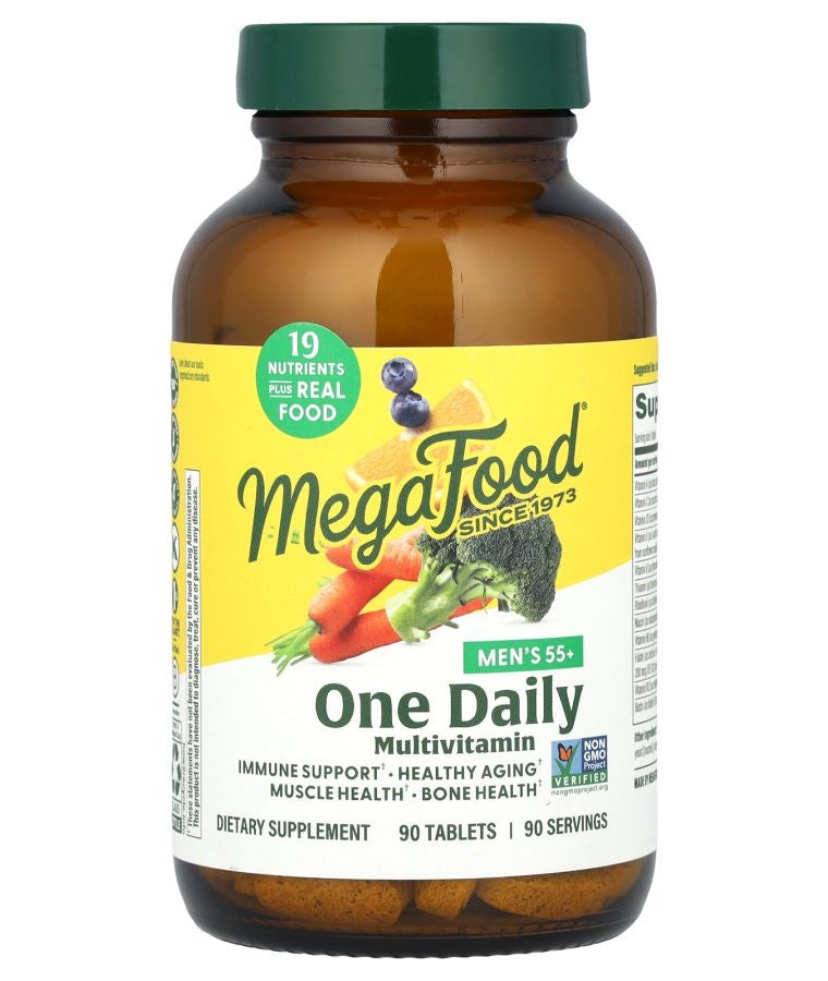 MegaFood Men's 55+ One Daily Multivitamin 90 Tablets