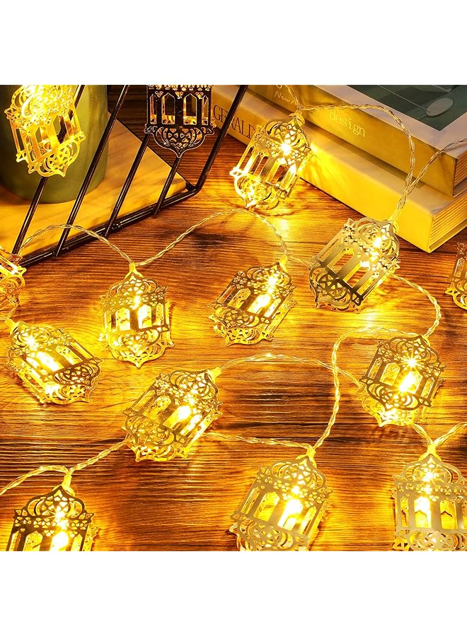 erorex 20 Led Eid Mubarak String Lights Ramadan Led Lights Battery Powered Mubarak Moon Lantern Lights Decoration Mubarak Home Lamp Decorations Lantern - Image 1