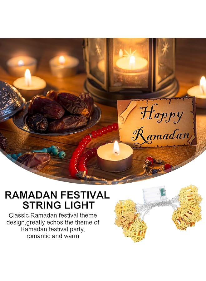 erorex 20 Led Eid Mubarak String Lights Ramadan Led Lights Battery Powered Mubarak Moon Lantern Lights Decoration Mubarak Home Lamp Decorations Lantern - Image 3
