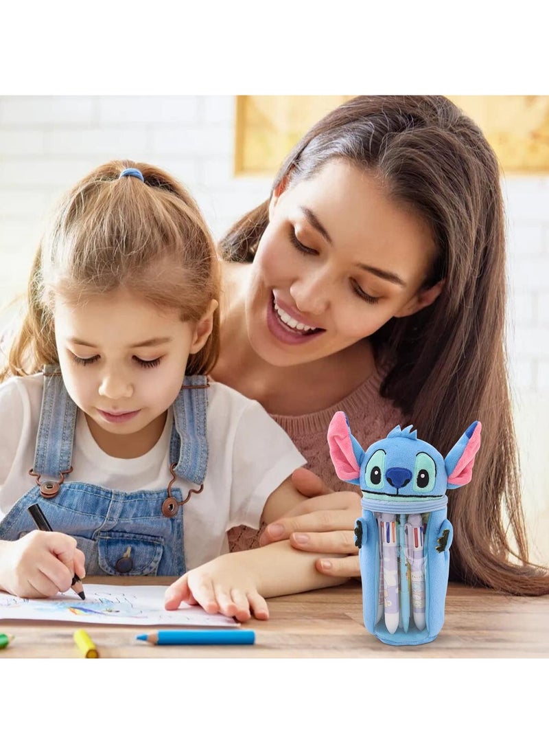 General Lilo & Stitch Pencil Case with See Through Window Zip Pencil Case Cosmetic BagSchool Teenage Girls Boys Stationery Organizer Gift  - Image 4