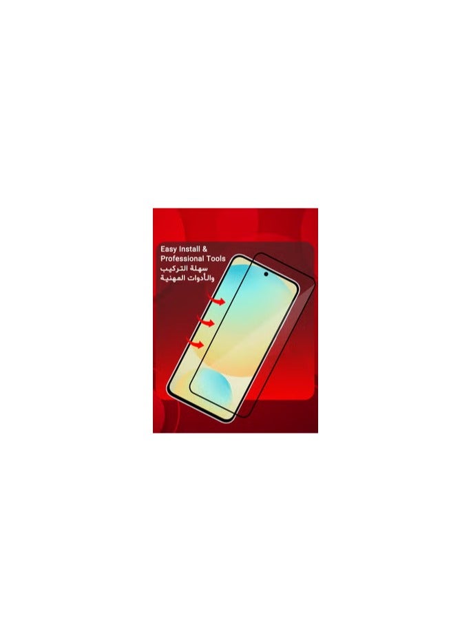 (for Galaxy S24 FE ) 2Pack Premium Tempered Glass Screen Protector with Scratch-Resistant, HD Clarity, and Easy Installation